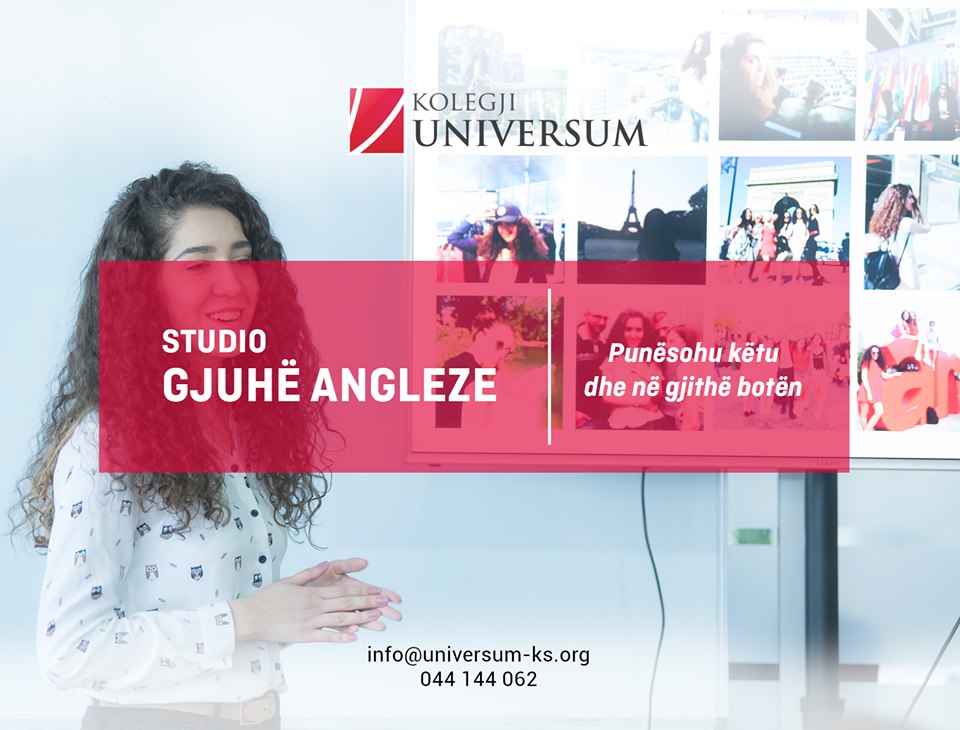 Kolegji UNIVERSUM - GJUHE ANGLEZE